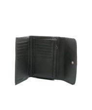 COCCINELLE DORA Kleine Geldb&ouml;rse aus strukturiertem Leder Schwarz - Brieftaschen Damen - 2