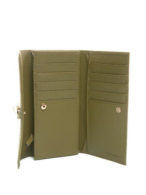 DORA Mittelgro&szlig;e Geldb&ouml;rse aus genarbtem Leder Loden - Brieftaschen Damen