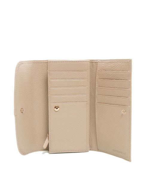 DORA Mittelgro&szlig;e Geldb&ouml;rse aus genarbtem Leder Puderrosa - Brieftaschen Damen