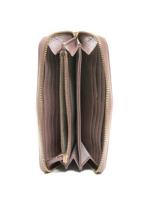 DORA Gro&szlig;e Lederbrieftasche mit umlaufendem Rei&szlig;verschluss Anemone - Brieftaschen Damen
