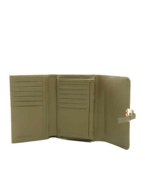 DOT Kleine Geldb&ouml;rse aus strukturiertem Leder Loden - Brieftaschen Damen