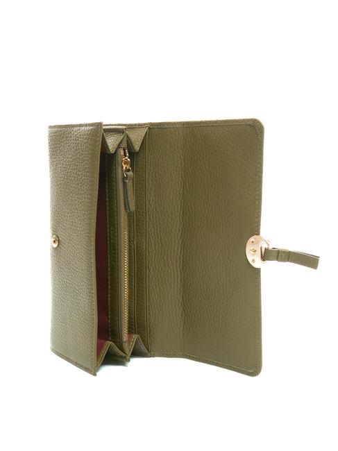 DOT Gro&szlig;e Geldb&ouml;rse aus strukturiertem Leder Loden - Brieftaschen Damen