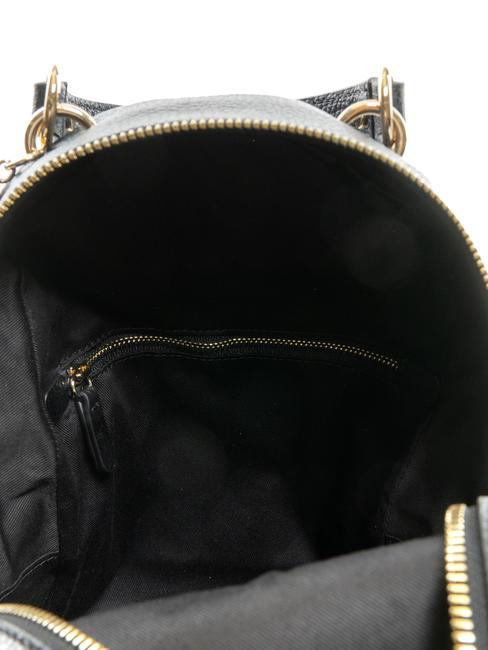 ALPHA Rucksack aus strukturiertem Leder Schwarz - Damentaschen