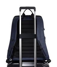 PIQUADRO CORNER Rucksack aus gummiertem Stoff, 14-Zoll-Laptophalter Blau - PC-Rucksäcke - 3