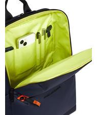 PIQUADRO CORNER Rucksack aus gummiertem Stoff, 14-Zoll-Laptophalter Blau - PC-Rucksäcke - 7