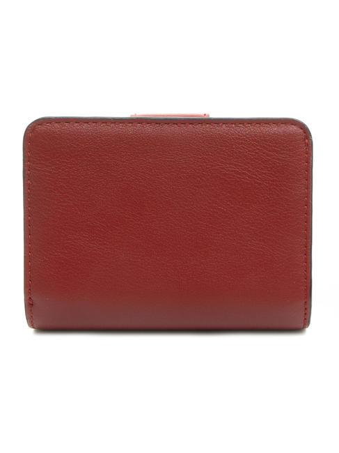 T OVAL Kleine Geldb&ouml;rse mit umlaufendem Rei&szlig;verschluss feuriges Rot - Brieftaschen Damen