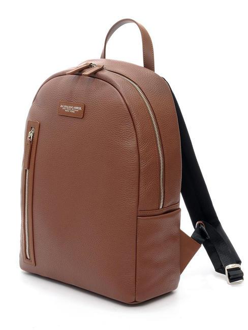 TOURIST 15-Zoll-PC-Rucksack aus Leder Braun - PC-Rucks&auml;cke