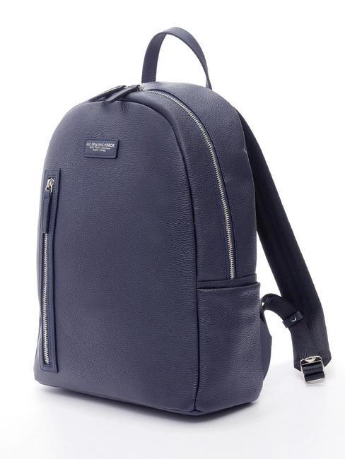 TOURIST 15-Zoll-PC-Rucksack aus Leder blau - PC-Rucks&auml;cke
