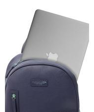 SPALDING TOURIST 15-Zoll-PC-Rucksack aus Leder blau - PC-Rucks&auml;cke - 4