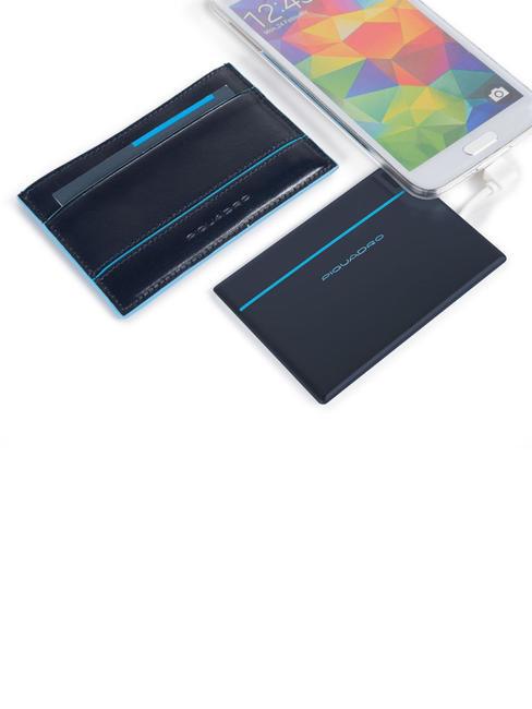 BLUE SQUARE Powerbank 1500 mah mit Lederetui ROT - Reisezubeh&ouml;r