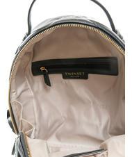 TWINSET LOGO QUILTED Rucksack Schwarz - Damentaschen - 5