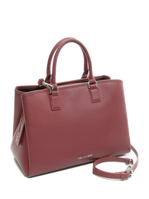 NEW IRIS Handtasche mit Schultergurt dunkles Rubin - Damentaschen