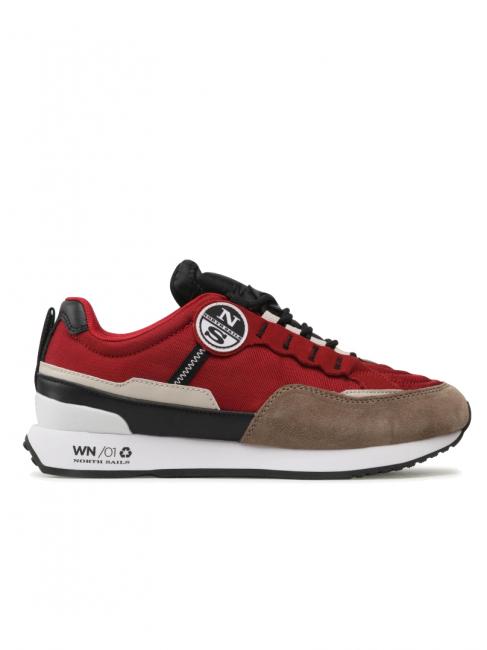 WINCH SCREEN Turnschuhe rot-hellbraun - Herrenschuhe