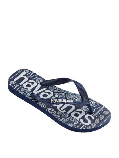 TOP LOGOMANIA FASHION Gummi-Flip-Flops Navy blau - Schuhe Unisex
