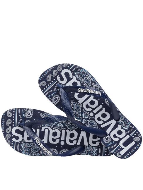 TOP LOGOMANIA FASHION Gummi-Flip-Flops Navy blau - Schuhe Unisex