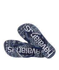 HAVAIANAS TOP LOGOMANIA FASHION Gummi-Flip-Flops Navy blau - Schuhe Unisex - 4