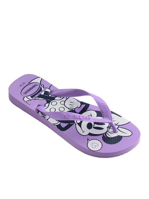 TOP DISNEY Flip-Flops aus Gummi lila Prisma - Damenschuhe