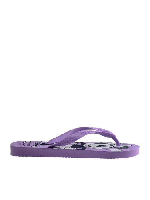 TOP DISNEY Flip-Flops aus Gummi lila Prisma - Damenschuhe