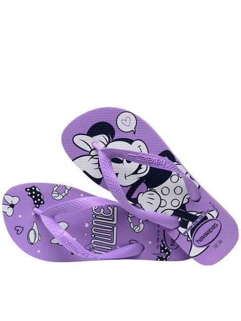 TOP DISNEY Flip-Flops aus Gummi lila Prisma - Damenschuhe