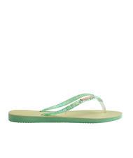 HAVAIANAS SLIM GLITTER FLOURISH Flip-Flops aus Gummi - Damenschuhe