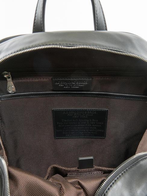 ICONIC NEW YORK 15 "Laptop-Rucksack aus Leder Schwarz - PC-Rucks&auml;cke