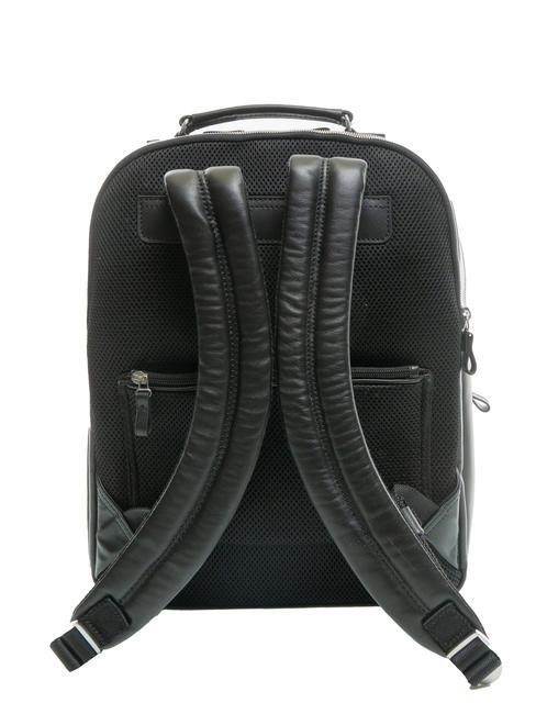 ICONIC NEW YORK 15'' Laptop-Rucksack aus Leder Schwarz - PC-Rucks&auml;cke