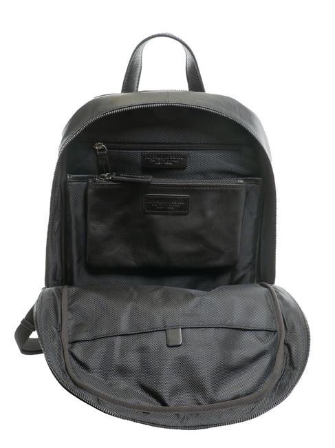TECH Gro&szlig;er Lederrucksack Schwarz - PC-Rucks&auml;cke