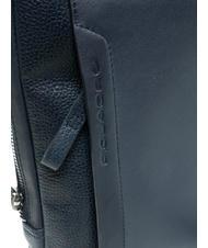 PIQUADRO PAN Kleine Ledergeldbörse Blau - Umhängetaschen Herren - 4