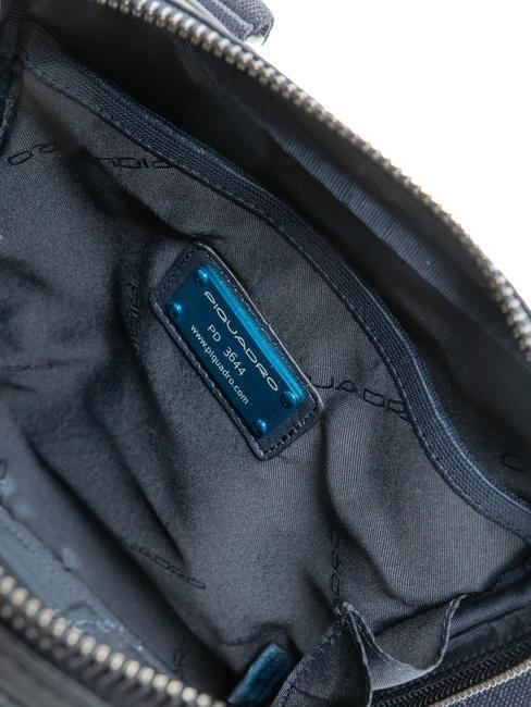 PAN Kleine Ledergeldbörse Blau - Umhängetaschen Herren