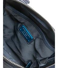 PIQUADRO PAN Kleine Ledergeldbörse Blau - Umhängetaschen Herren - 5