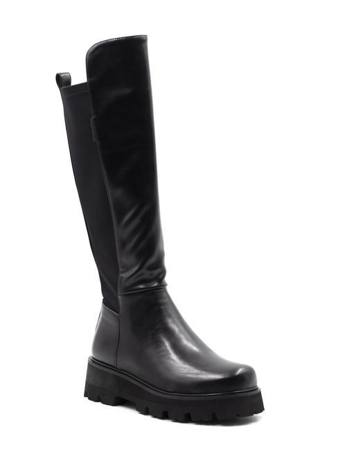 PLATFORM Hohe Stiefel Schwarz - Damenschuhe