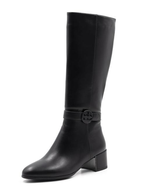 RB LOGO ROUND Stiefel mit hohen Abs&auml;tzen Schwarz - Damenschuhe