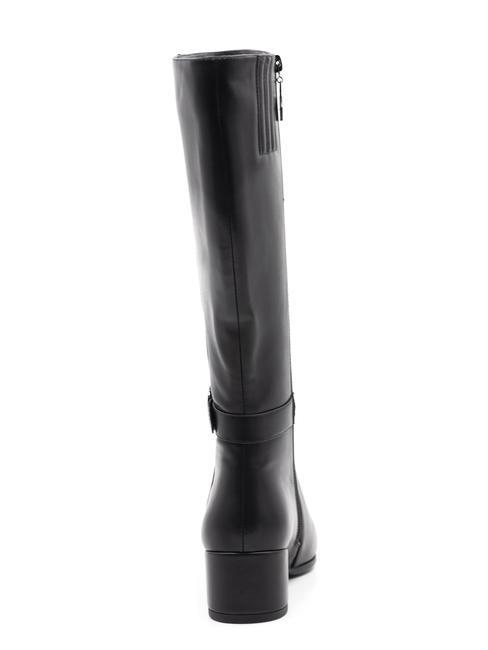 RB LOGO ROUND Stiefel mit hohen Abs&auml;tzen Schwarz - Damenschuhe