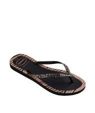 HAVAIANAS SLIM ANIMALS Flip-Flops SCHWARZ - Damenschuhe - 2
