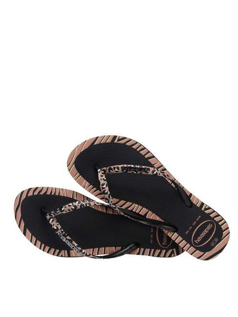 SLIM ANIMALS Flip-Flops SCHWARZ - Damenschuhe