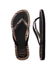HAVAIANAS SLIM ANIMALS Flip-Flops SCHWARZ - Damenschuhe - 5
