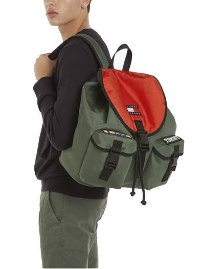 HERITAGE Rucksack aus Stoff st&auml;dtisches Gr&uuml;n - PC-Rucks&auml;cke