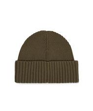 TOMMY HILFIGER MONOTYPE BEANIE M&uuml;tze aus Baumwolle und Wolle Armeegr&uuml;n - M&uuml;tzen/H&uuml;te - 2
