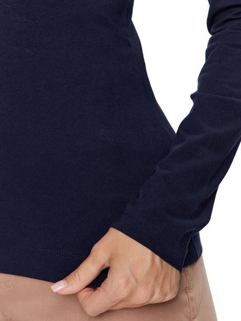 SCRIPT T-Shirt mit Pailletten blau geschw&auml;rzt - T-Shirts und Tops f&uuml;r Damen