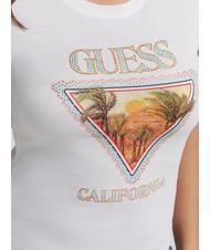GUESS DESERT TRIANGLE Kalifornien-T-Shirt purwei&szlig; - T-Shirts und Tops f&uuml;r Damen - 3