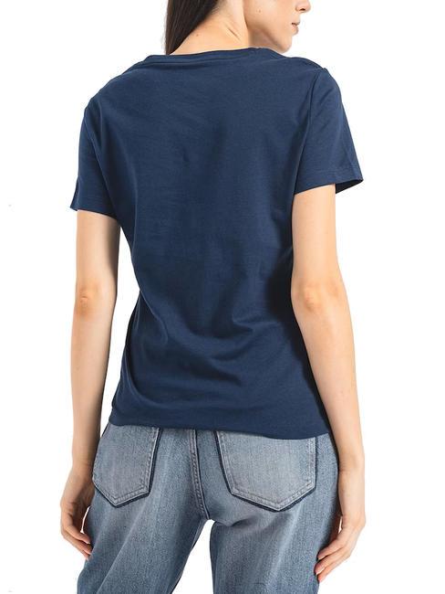 ICON T-Shirt mit Pailletten blau geschw&auml;rzt - T-Shirts und Tops f&uuml;r Damen