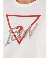 GUESS ICON T-Shirt mit Pailletten purwei&szlig; - T-Shirts und Tops f&uuml;r Damen - 3