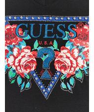 GUESS ROSES TRIANGLE T-Shirt mit Rosendruck jetbla - T-Shirts und Tops f&uuml;r Damen - 3