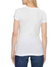 GUESS ROSES TRIANGLE T-Shirt mit Rosendruck - T-Shirts und Tops f&uuml;r Damen