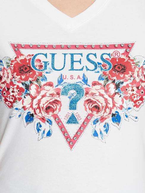ROSES TRIANGLE T-Shirt mit Rosendruck purwei&szlig; - T-Shirts und Tops f&uuml;r Damen