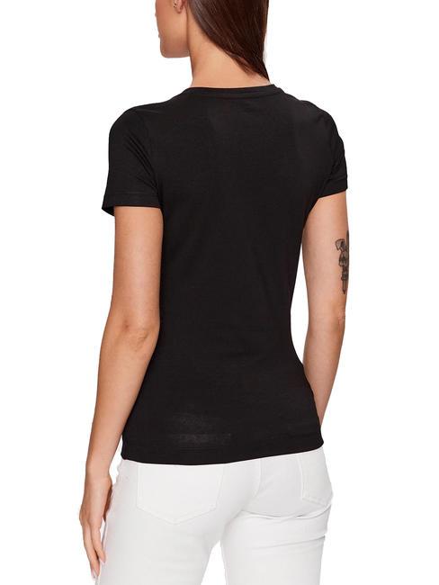 LOGO SUEDE T-Shirt mit Logoeinsatz jetbla - T-Shirts und Tops f&uuml;r Damen