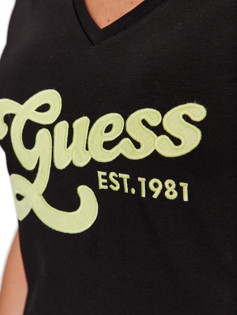 LOGO SUEDE T-Shirt mit Logoeinsatz jetbla - T-Shirts und Tops f&uuml;r Damen