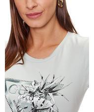 GUESS FLOWER T-Shirt mit Strassstickerei weiche Minze - T-Shirts und Tops f&uuml;r Damen - 3