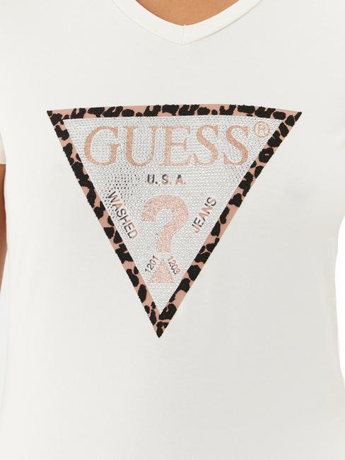 LEO TRIANGLE T-Shirt mit Nieten cremwhi - T-Shirts und Tops f&uuml;r Damen