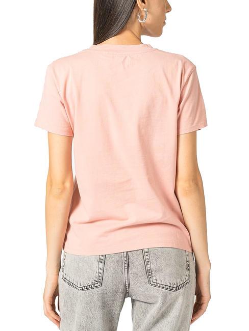 CLASSIC FIT LOGO T-Shirt mit Logo glattes Rosa - T-Shirts und Tops f&uuml;r Damen